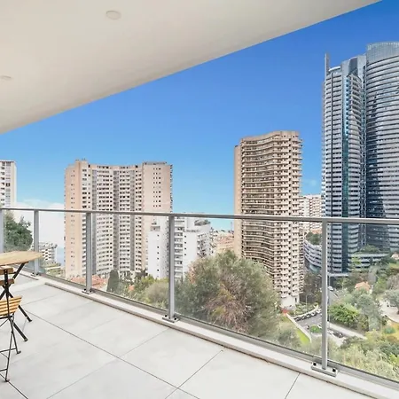 Sun Paradise -Stylish Flat-Rooftop Pool Access-Monaco View