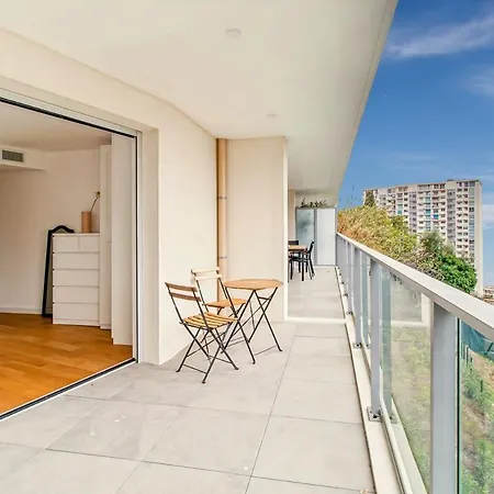 Sun Paradise -Stylish Flat-Rooftop Pool Access-Monaco View * Beausoleil